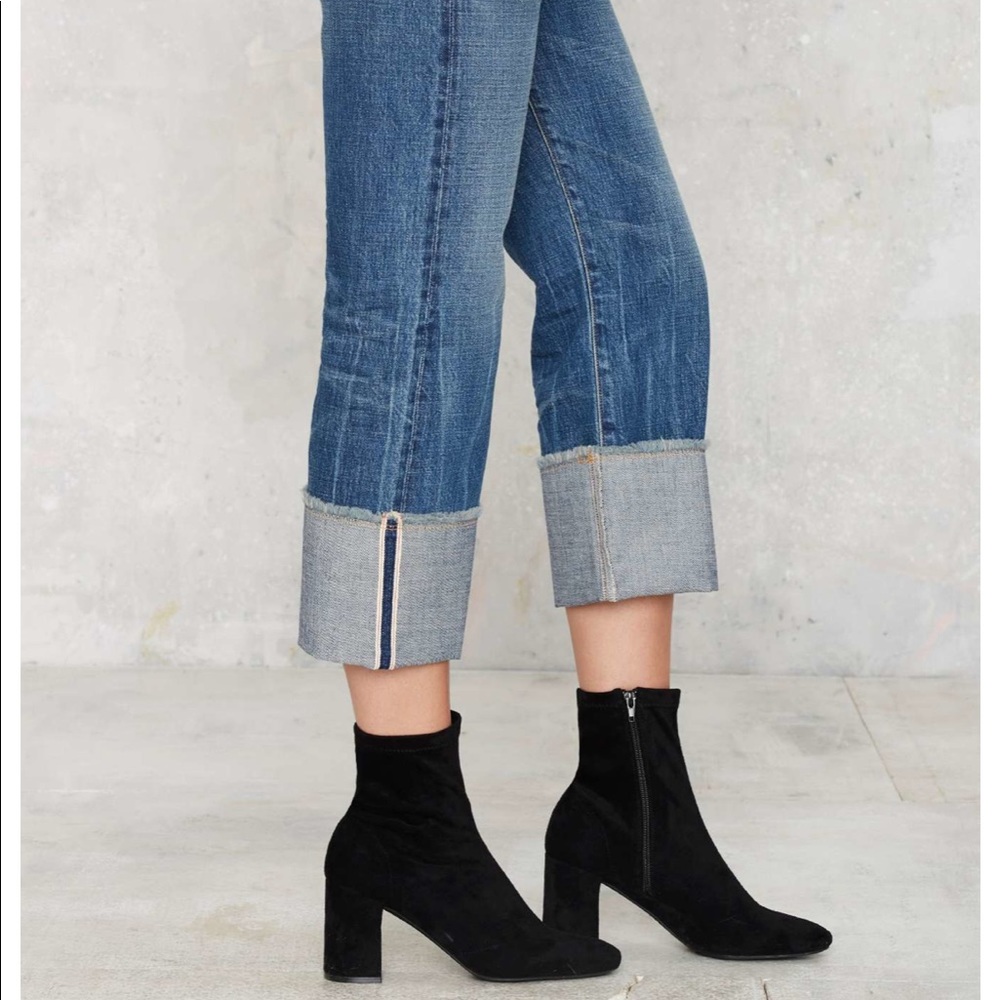 Jeffrey Campbell Black Suede Ankle Boots Cienaga